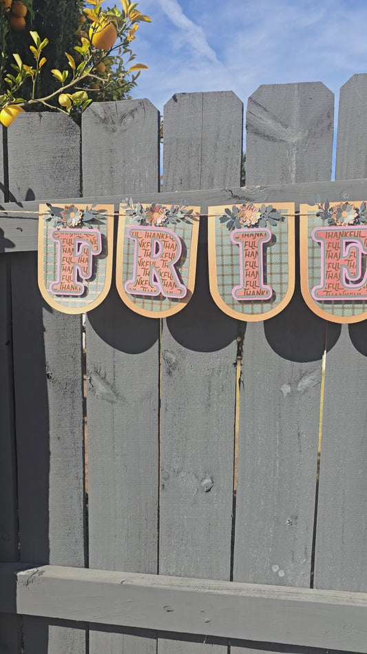 Friendsgiving Bundle: Banner and Cake topper